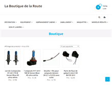 Tablet Screenshot of boutique-de-la-route.com